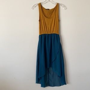 Color Block Hi Low Dress
